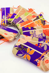 étui à lunette tissu de kimono ancien - soie -