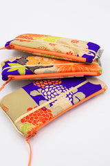 étui à lunette tissu de kimono ancien - soie -