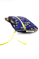 Etui à lunette - Madame Butterfly/bleu roi- tissu Japonais