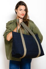 Sac WE - indigo dark blue - Tissu Japonais