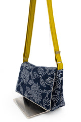 sac baby annā - Indigo floral impression main - tissu japonais