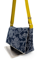 sac baby annā - Indigo floral impression main - tissu japonais