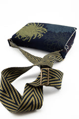 Sac "baby annā" - blue kiku - tissu japonais