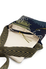 Sac "baby annā" - blue kiku - tissu japonais