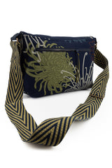 Sac "baby annā" - blue kiku - tissu japonais