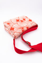 Sac baby annā - floral rouge - tissu japonais
