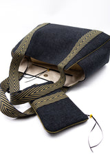 Sac Cabāzoon - dark grey - bandoulière chevron