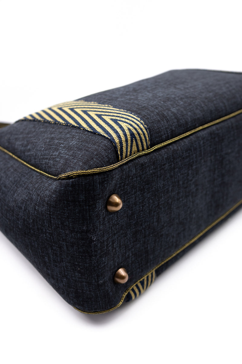 Sac Cabāzoon - dark grey - bandoulière chevron