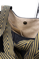 Sac Cabāzoon - dark grey - bandoulière chevron