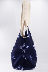 Sac Kawaï S - shibori bleu nuit - tissu japonais
