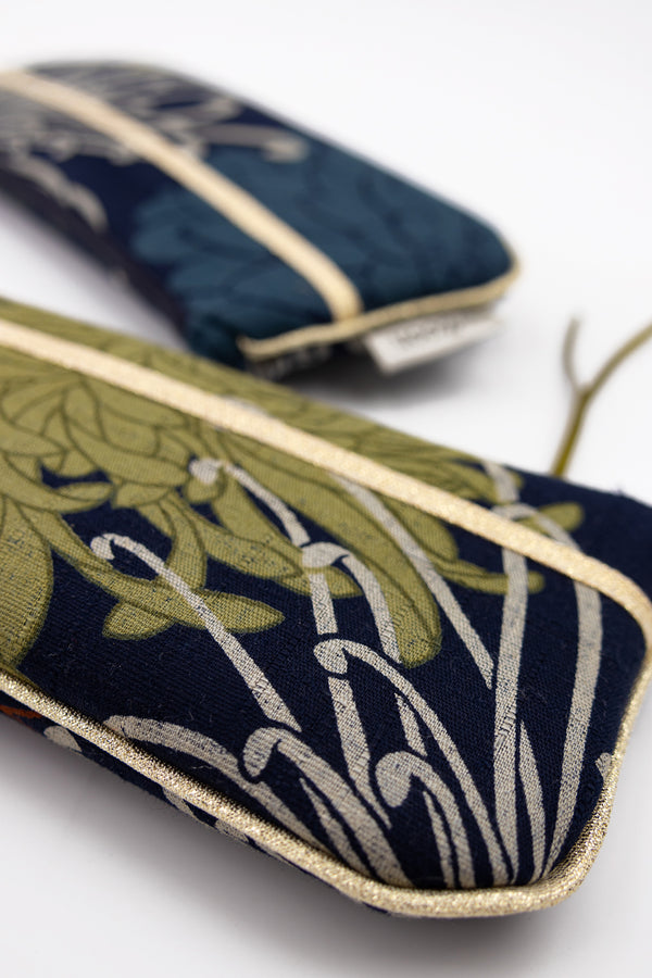 Etui à lunette - blue kiku - tissu traditionnel Japonais (Copie)