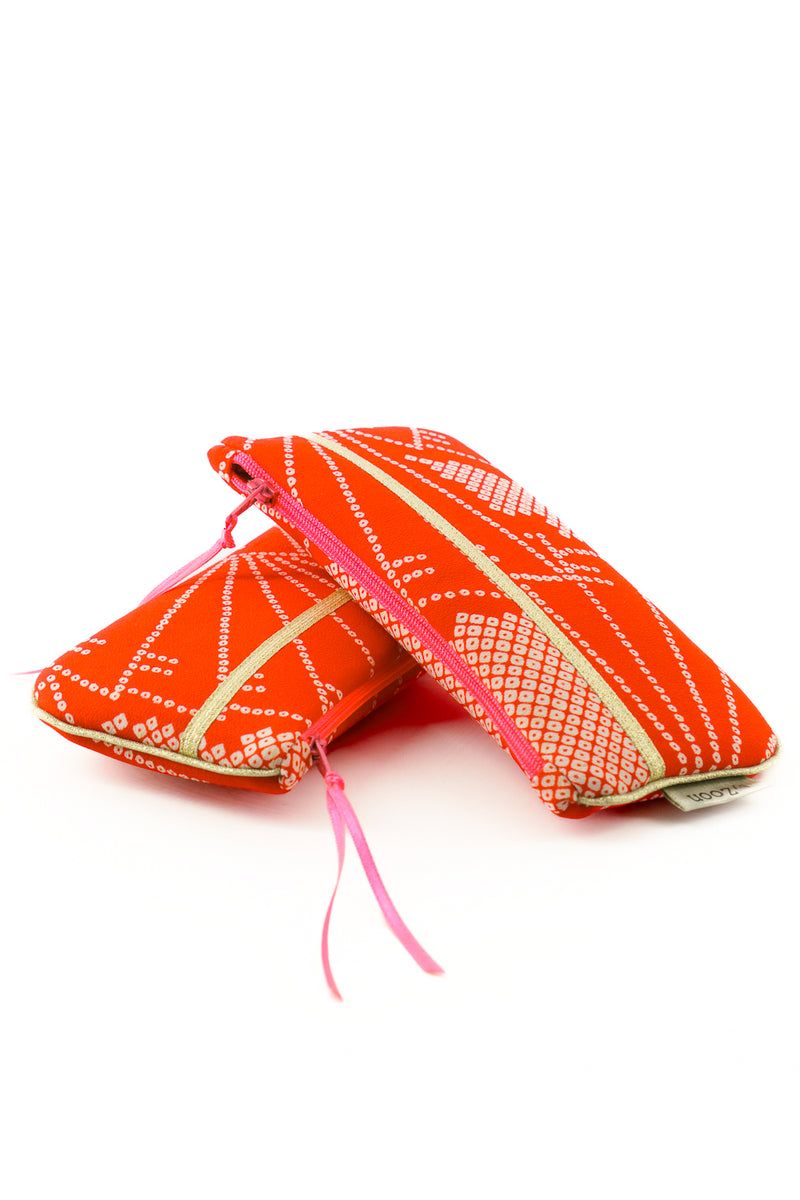 étui à lunette - tissu de kimono japonais ancien - soie -