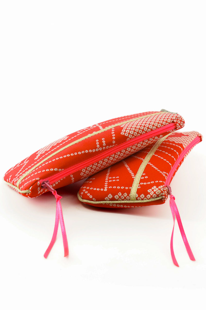 étui à lunette - tissu de kimono japonais ancien - soie -