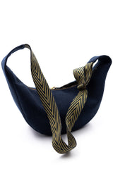 sac moon bag - indigo dark blue - tissu japonais