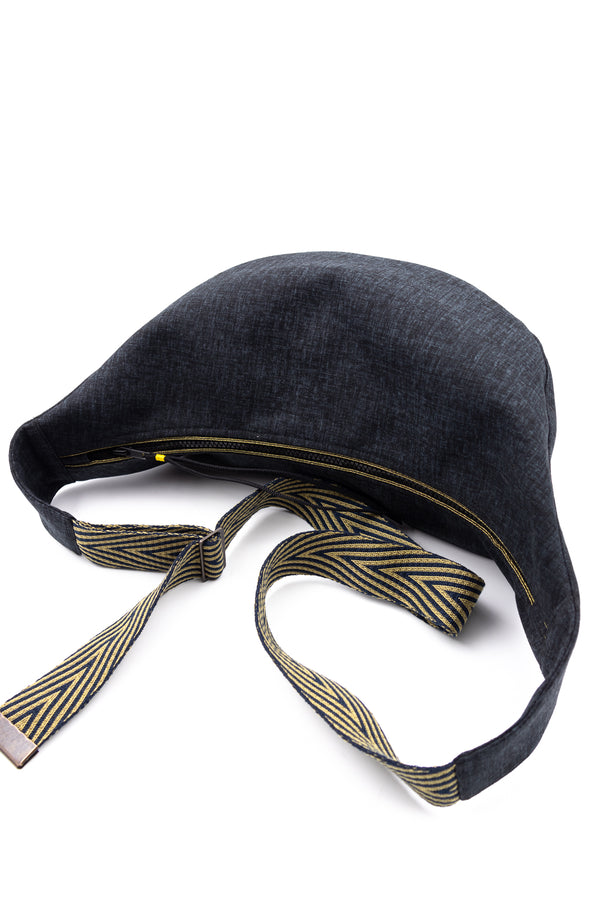 sac moon bag - Dark grey - tissu japonais