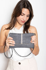 Sac "Geisha" - Motif Samekomon - tissu traditionnel japonais