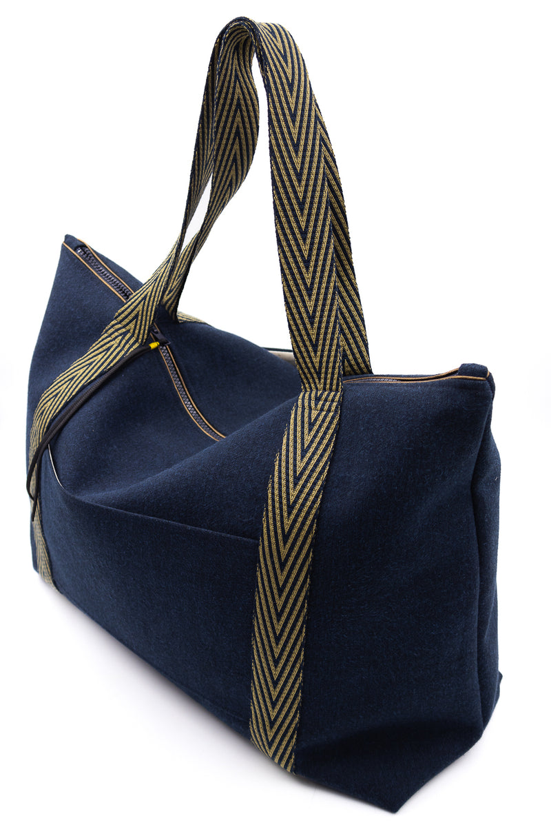 Sac WE - indigo dark blue - Tissu Japonais