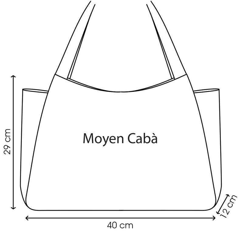 cabāzoon "shibori" anses chevron - taille M