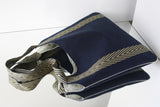 sac "Kumi" avec pochette - bleu nuit/ chevron