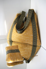 sac "Kumi yellow leaf" avec pochette